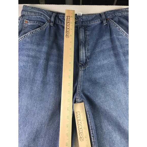 Forever 21 + Extra Wide Leg Carpenter Baggy Denim Grunge Skater Jeans 12 Plus - Picture 4 of 15